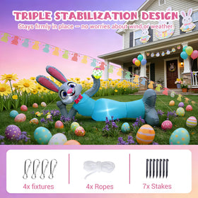 Elegear Easter Bunny with LED lighting for day and night visibility.