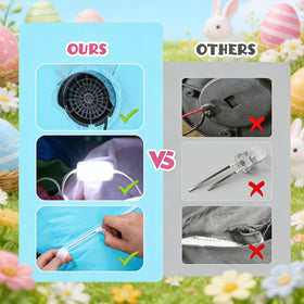 Elegear outdoor friendly Easter bunny shows durability and charm.