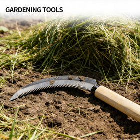 Elegital Kana Hoe edged blade aiding precise lawn edging in gardens