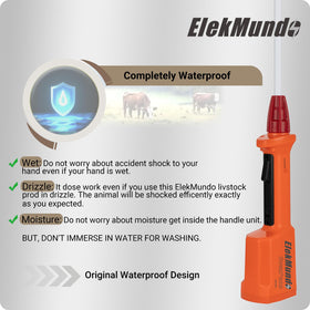 ELEKMUNDO large trigger button for easy activation during handling