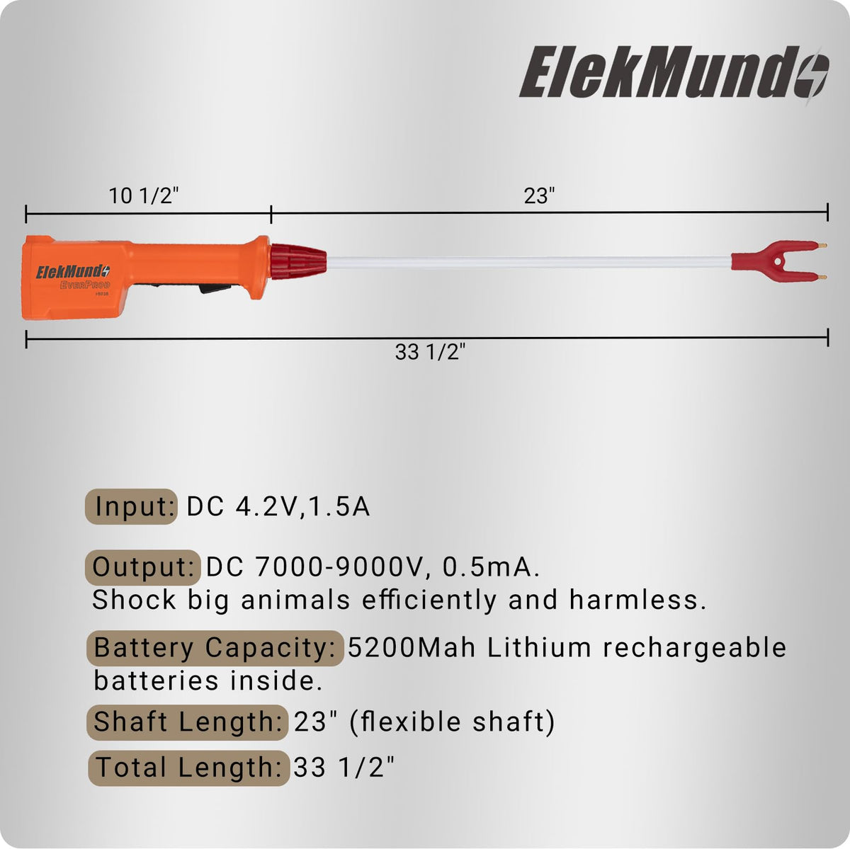 ELEKMUNDO waterproof design suitable for drizzle and damp hands