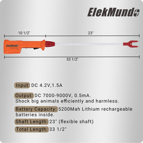 ELEKMUNDO waterproof design suitable for drizzle and damp hands