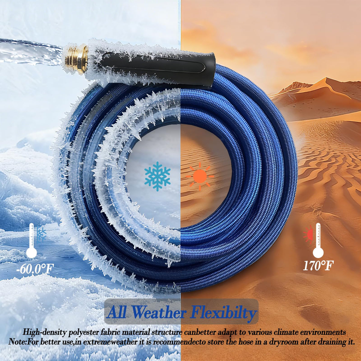 ELEPHOSE versatile hose ideal for car wash and lawn care.