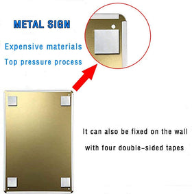 Eletina indoor-outdoor decorative sign metal for stylish wall display