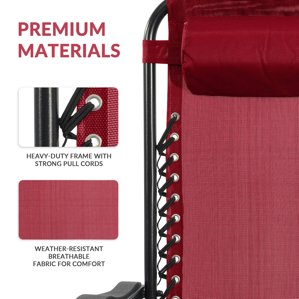 Durable powder-coated steel frame keeps Elevon chairs stable on any surface.