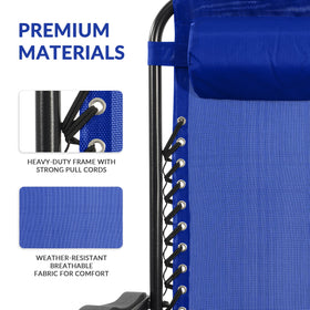 Elevon patio lounge chair blue complements poolside seating