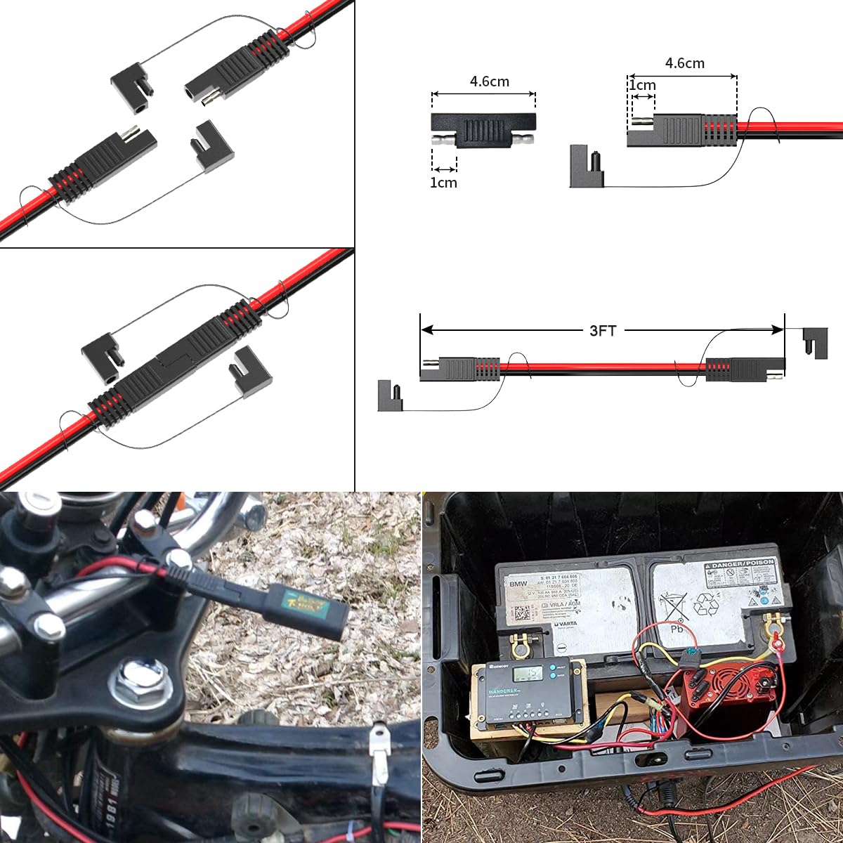 ELFCULB 12AWG tined copper wire supports low resistance power delivery.