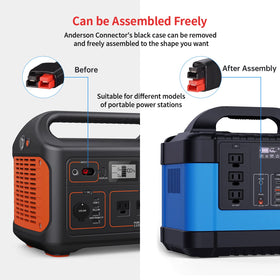 ELFCULB 45A Anderson connector highlighting high-current safety for portable power.