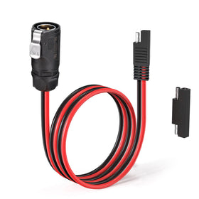 ELFCULB LP-20 2-pin power connector close-up for RV solar ports