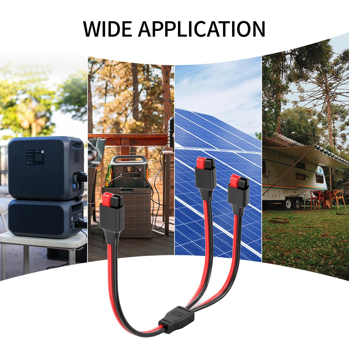 ELFCULB 1ft extension supports flexible placement for solar charging rigs.