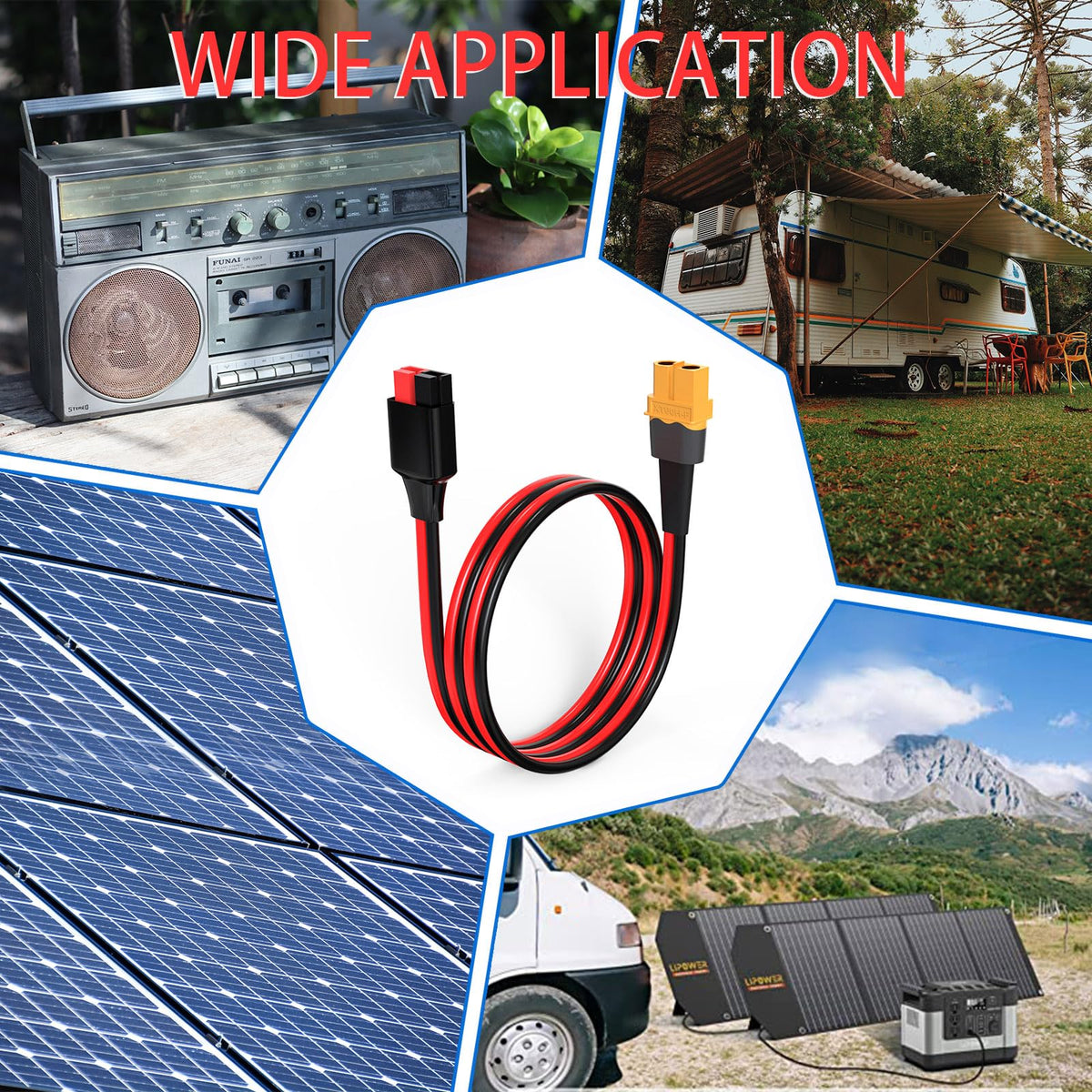 ELFCULB RC and UAV battery cabling for versatile remote setups.