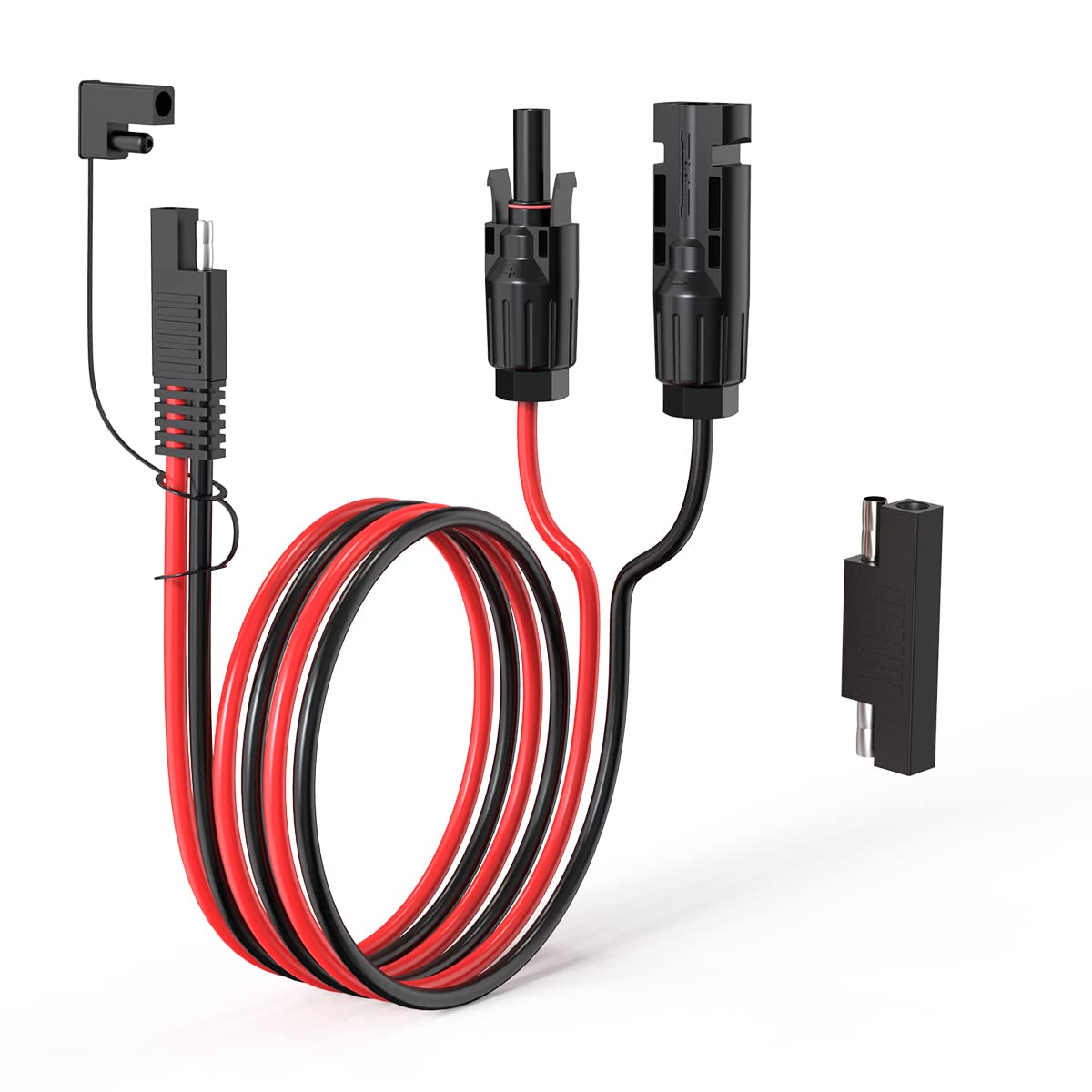 ELFCULB solar connector SAE adapter 2ft for outdoor panel connections