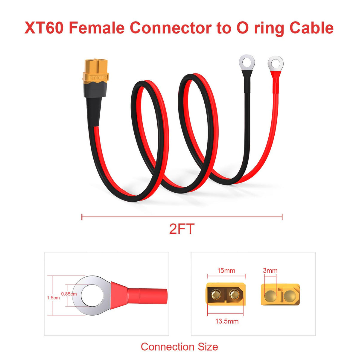 ELFCULB XT60 cable links solar panels to batteries for portable power