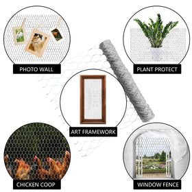 elfinrm patio fence project helps protect plants and borders with lightweight mesh.