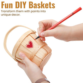 ELFULLY handwoven rustic basket with unique character