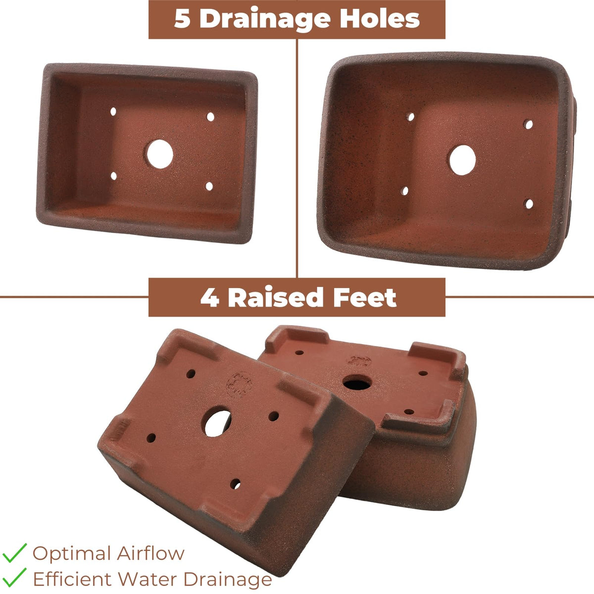 ELFULLY drainage tray included for convenient moisture management.