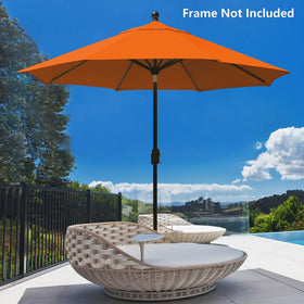 EliteShade 500 Denier polyester orange canopy for long-lasting shade
