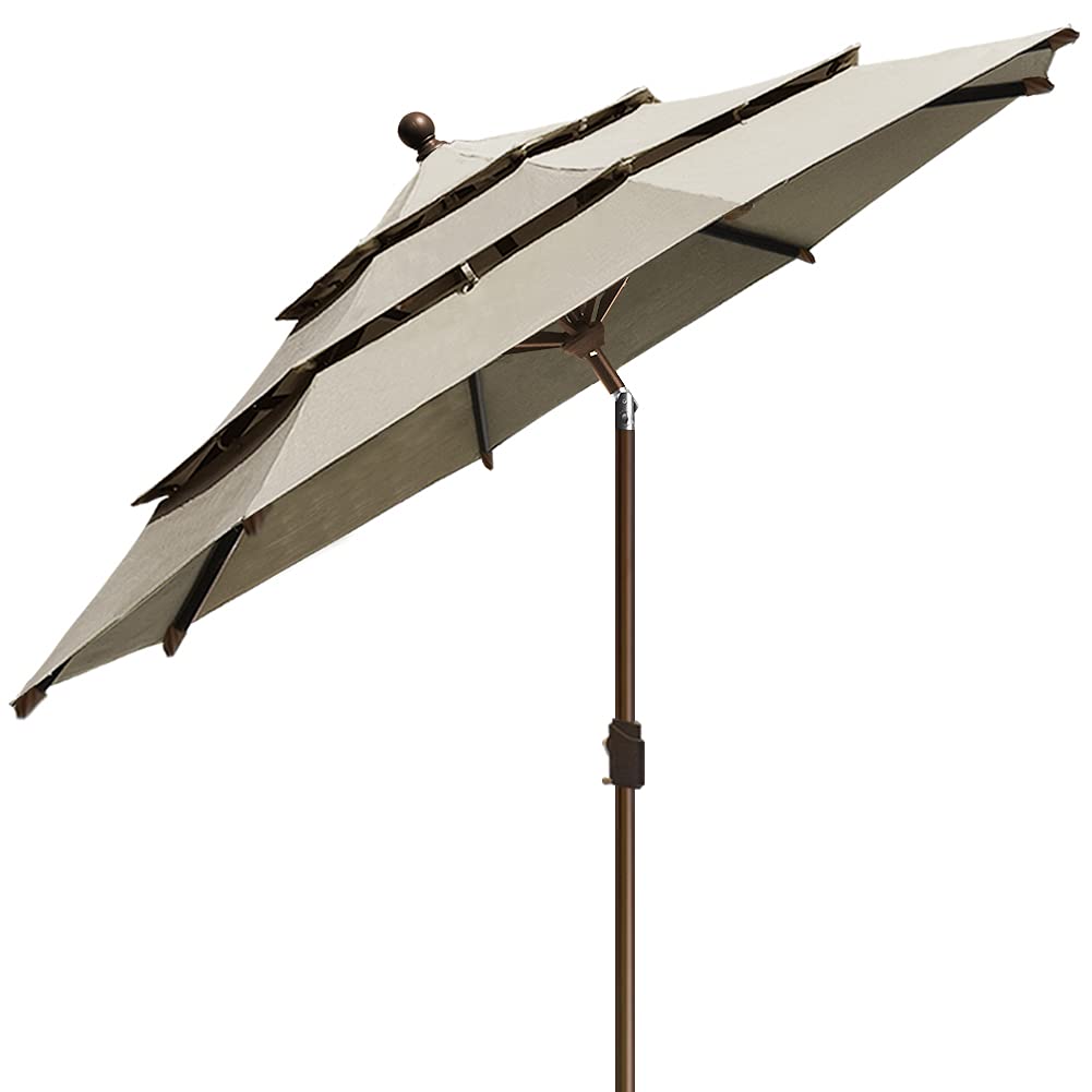 EliteShade antique beige fabric adds timeless style and fade resistance.