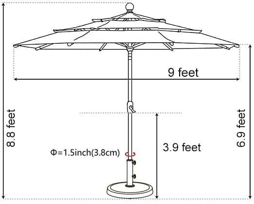 EliteShade base not included; pair with a compatible base for stability.