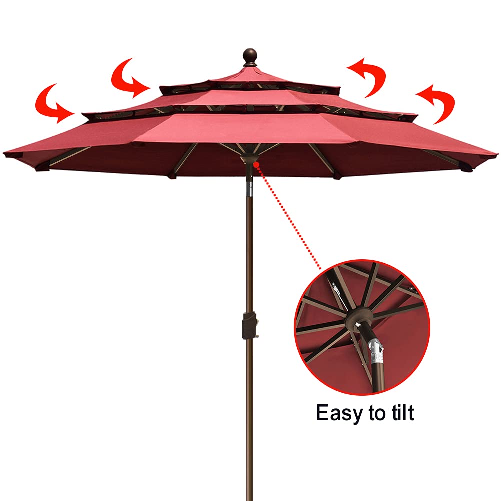 EliteShade Burgundy UPF 50+ fabric provides reliable sun protection