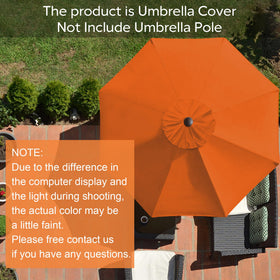EliteShade replacement canopy only for 8-rib market umbrellas, easy to install