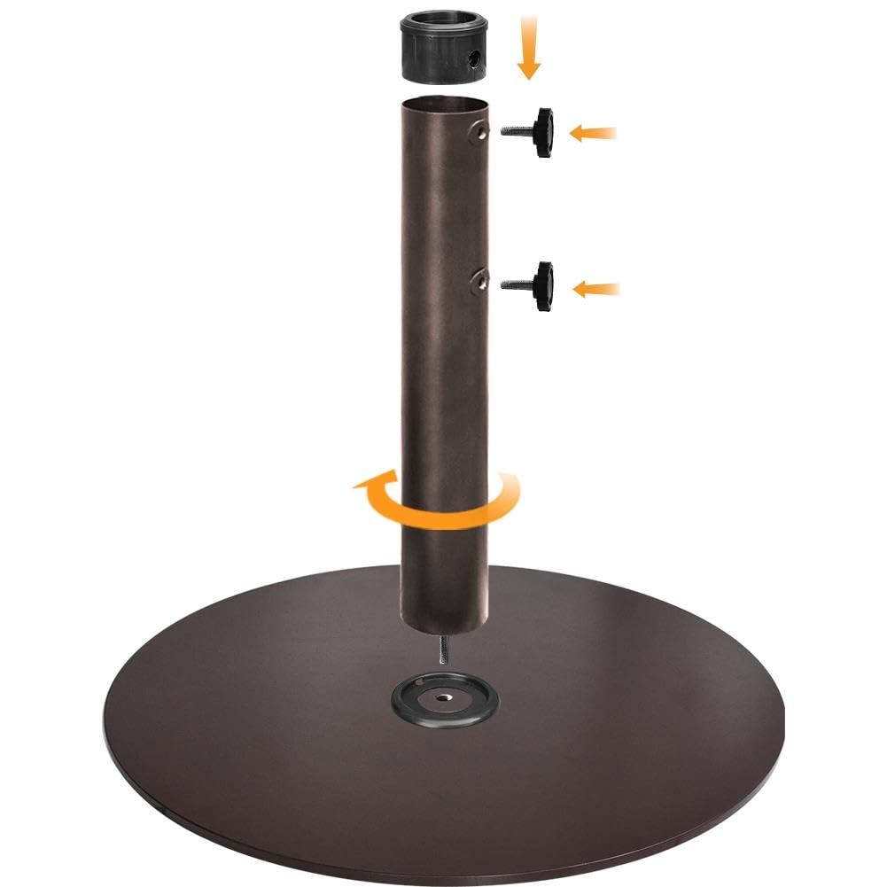 EliteShade 18-inch round sand bag adds extra ballast for stability.