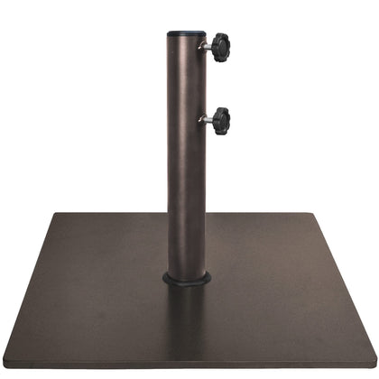 EliteShade square umbrella base provides stable support for patios and decks.