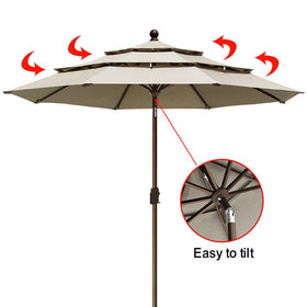 EliteShade UPF 50+ sun protection reduces heat under the canopy.