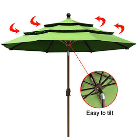 EliteShade UPF 50+ protection blocks sun exposure from patrons.