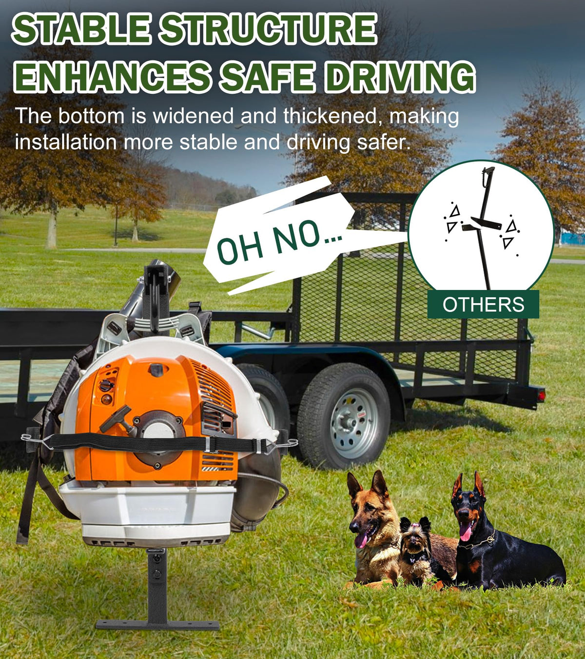 ELITEWILL bottom-widened rack provides added stability during transit.