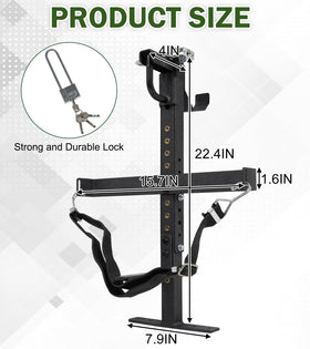 ELITEWILL carbon-steel rack stands up to outdoor use.