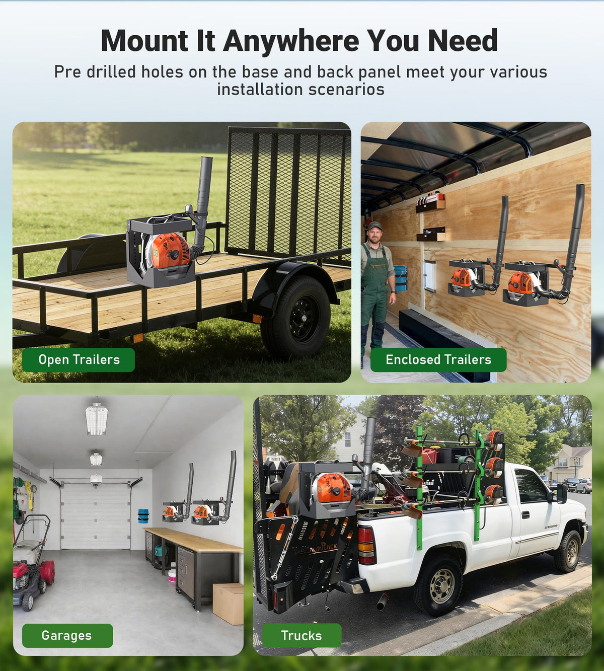 ELITEWILL blower rack rotating buckle with lock for security