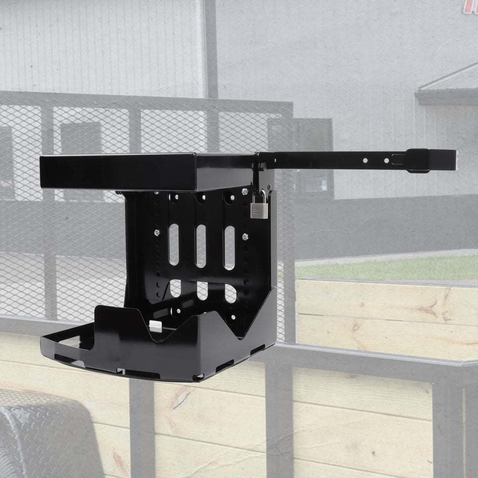 ELITEWILL blower rack base dimensions shown for flexible trailer mounting