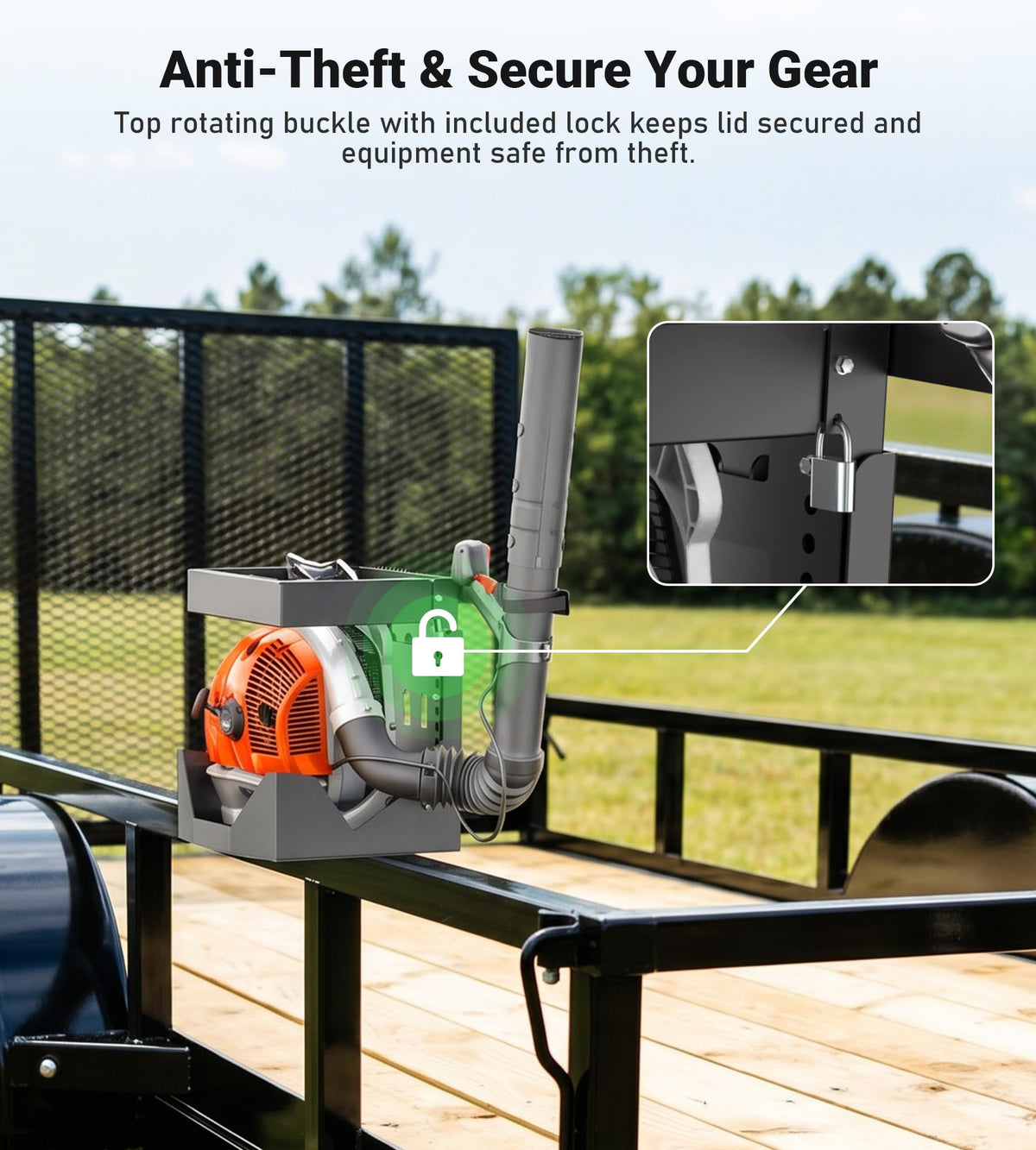 ELITEWILL blower rack frame protection prevents transport damage