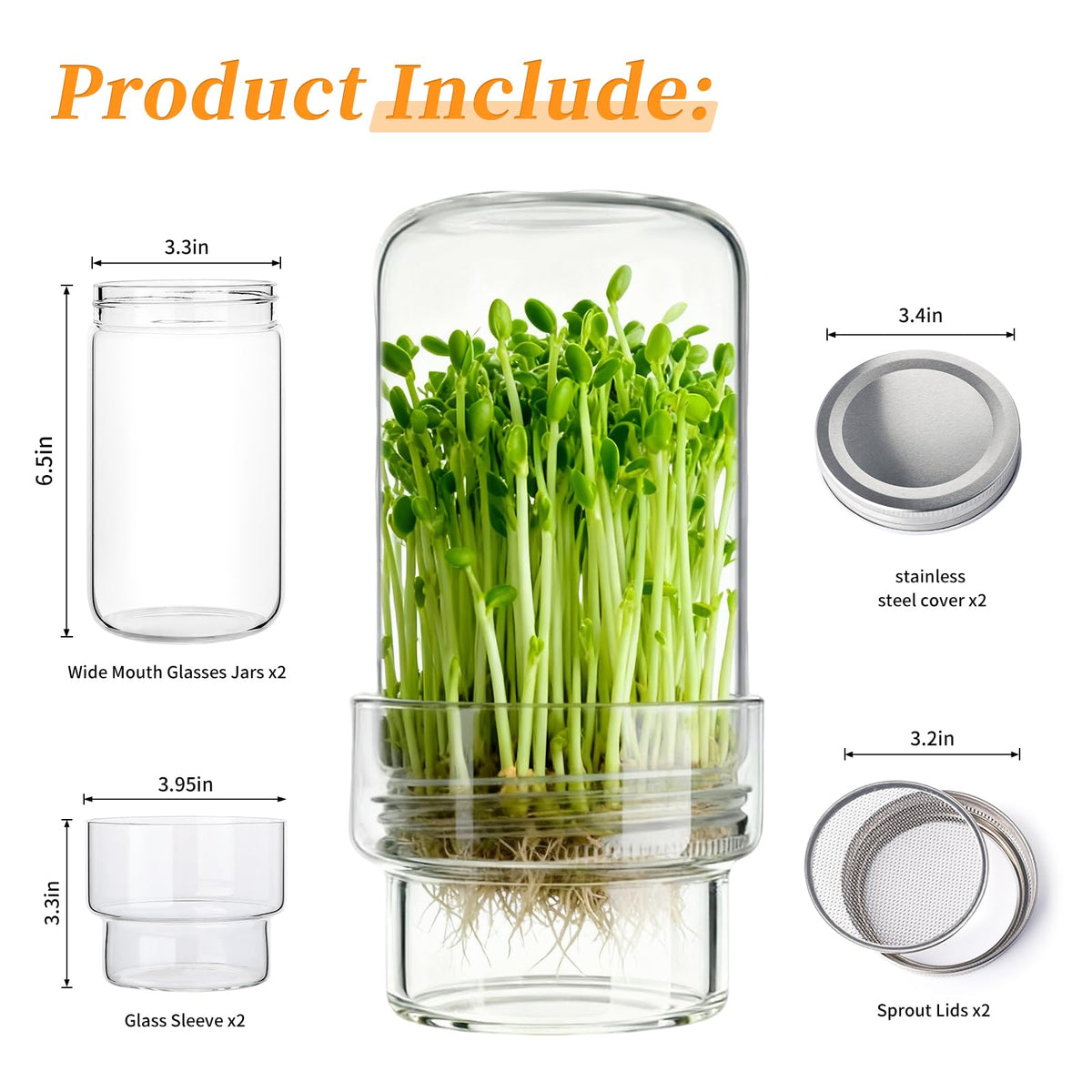 Elitrivox wide-mouth jar assembly highlighting stackable design and airflow.