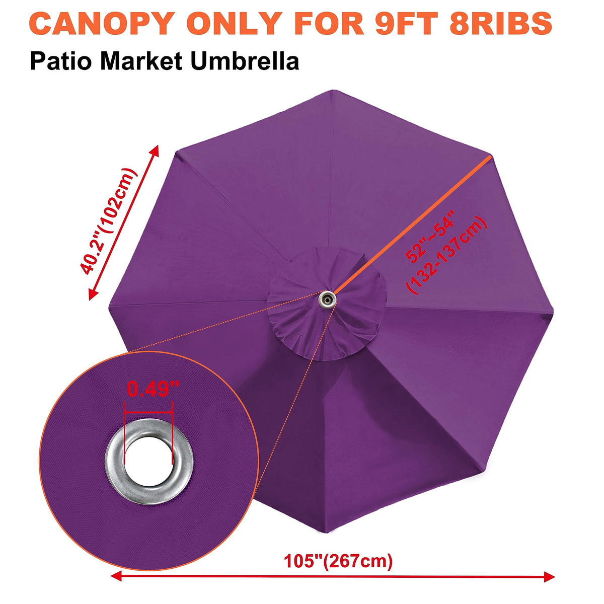 EliteShade canopy with air vent, promotes airflow and cooler shade.
