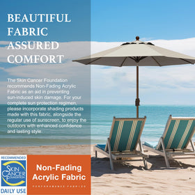 EliteShade UPF 50+ fabric provides reliable shade on sunny days.