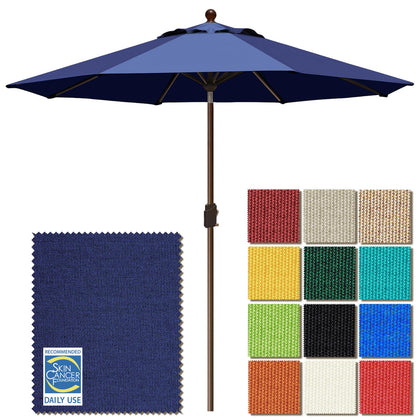 EliteShade USA 10-year non-fading umbrella for durable patio shade.