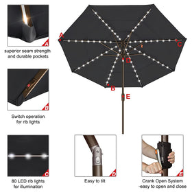 EliteShade windproof design offers stable shade in gusty conditions