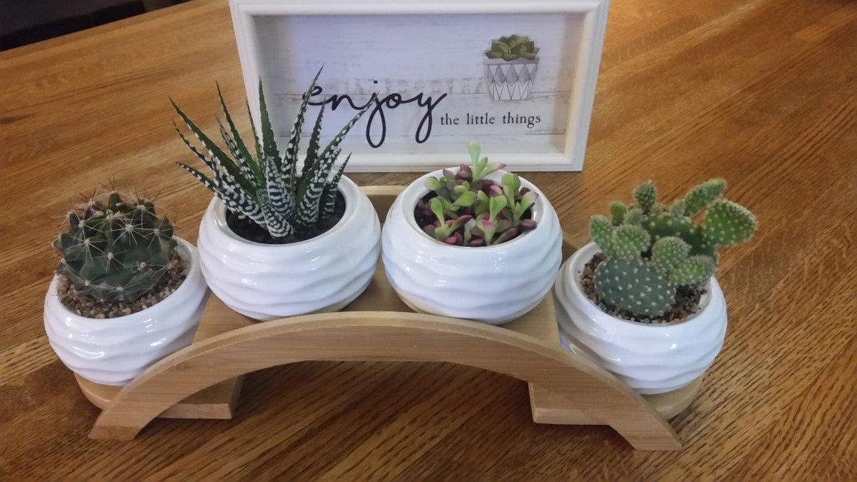 E-liu pots used as tea-light centerpiece for ambient table settings