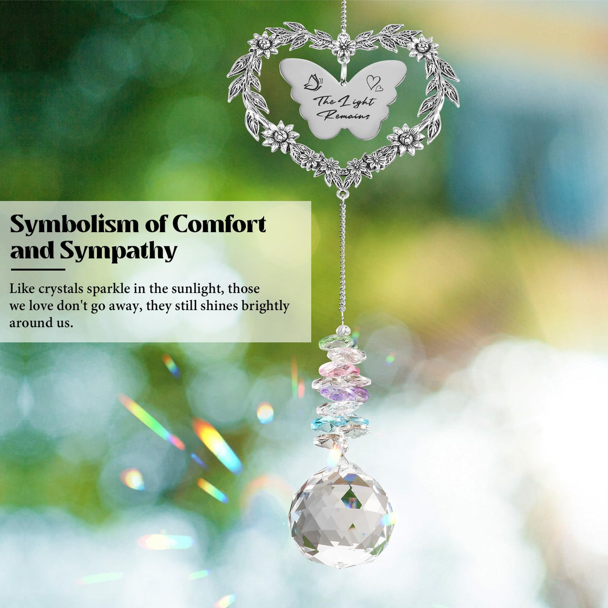 Elivida Sympathy Butterfly Engraving with comforting words to honor a loved one