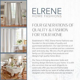 Elrene Highland Stripe navy curtain fits 50 inch width with multiple lengths