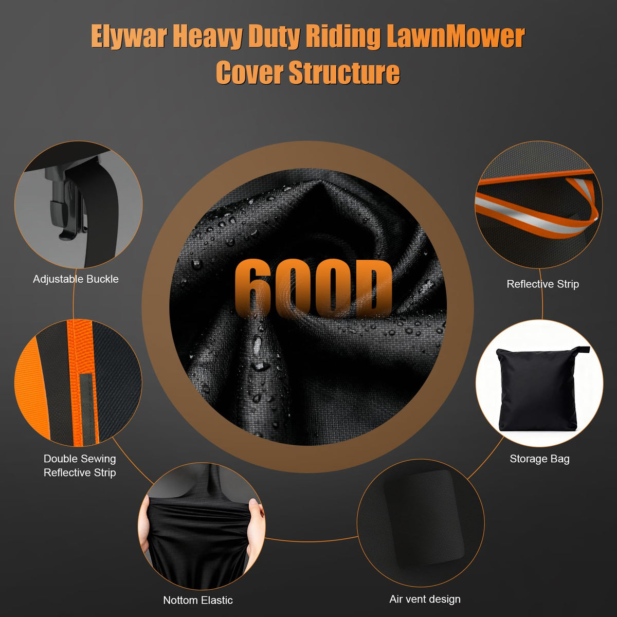 Elywar lightweight storage bag included for compact storage