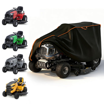 Elywar riding mower cover demonstrates full-coverage protection against rain