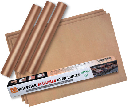 EMAANIA oven liner bottom with non-stick surface protects the oven floor from spills.