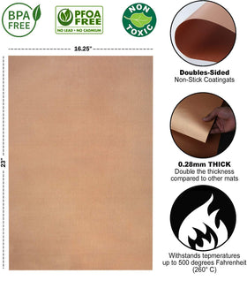 EMAANIA dishwasher-safe oven mat bottom for easy cleanup after cooking.