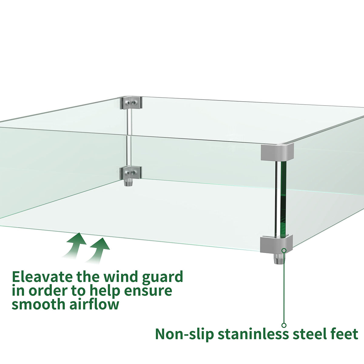 Emardom aluminum brackets and screws ensure secure outdoor installation.
