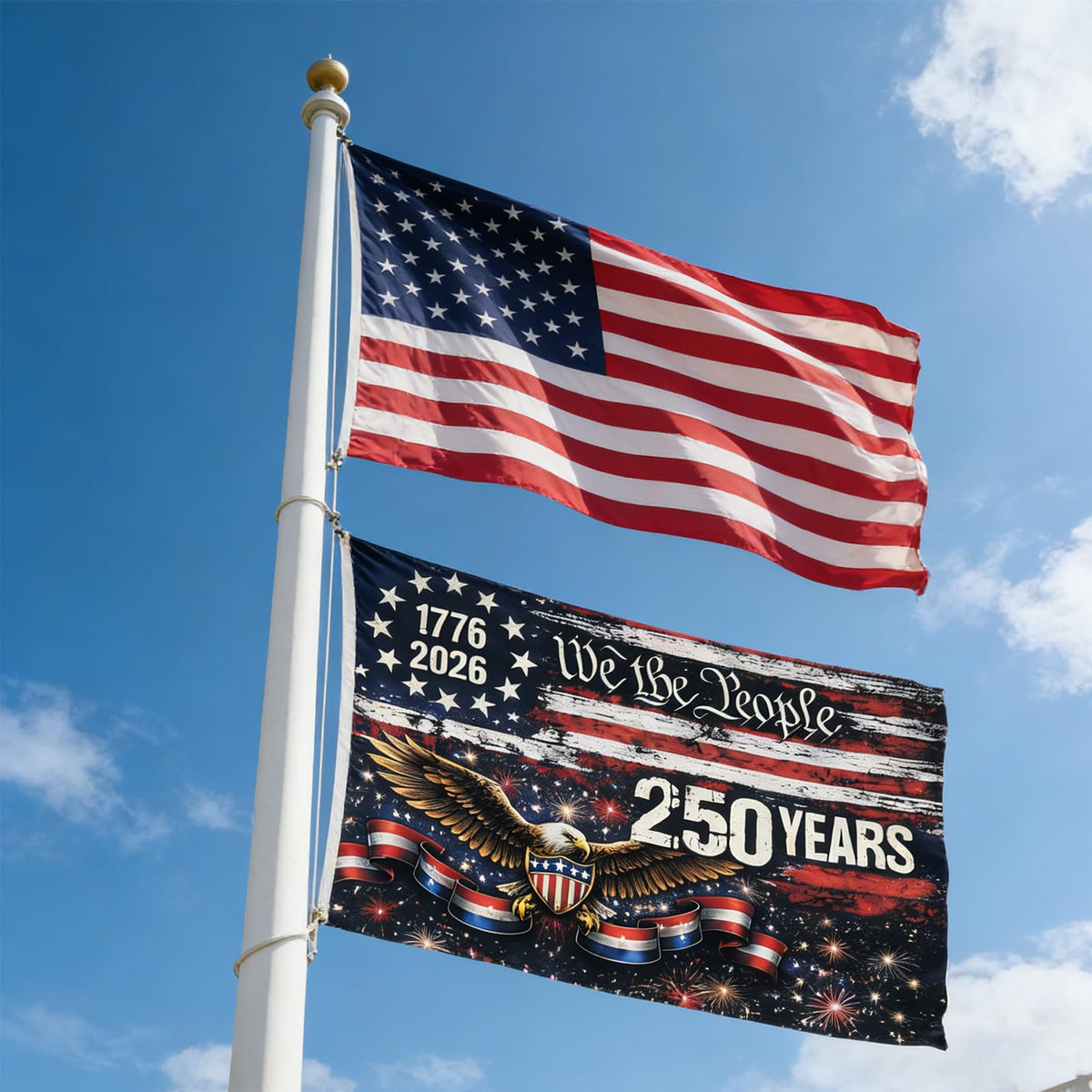 Emciba patriotic garden flag decor for outdoor celebrations.