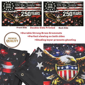 Emciba 3x5 ft yard banner ideal for porches and gardens.