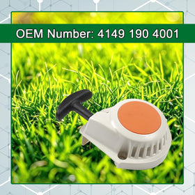 Durable construction of Emeland recoil starter for outdoor use and longevity.